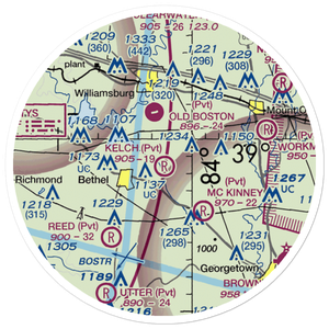 Kelch Airport (59OH) VFR Sectional Sticker (20 mile)