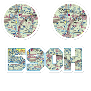 Kelch Airport (59OH) VFR Sectional Sticker Pack