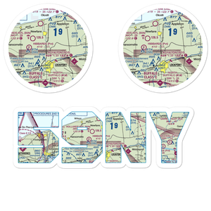 Bent-Wing Airport (59NY) VFR Sectional Sticker Pack