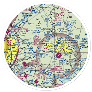 Mclean Brothers Airport (59NC) VFR Sectional Sticker (30 mile)