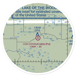 Cox-Coyour Meml Air Field (59MN) VFR Sectional Sticker (20 mile)