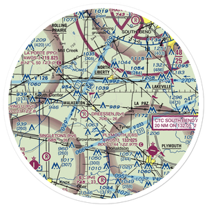 Stuntz & Hochstetler Pines Airport (59IN) VFR Sectional Sticker (30 mile)