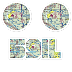 Ruder Airport (59IL) VFR Sectional Sticker Pack