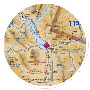 Palisades Field (59ID) VFR Sectional Sticker (30 mile)