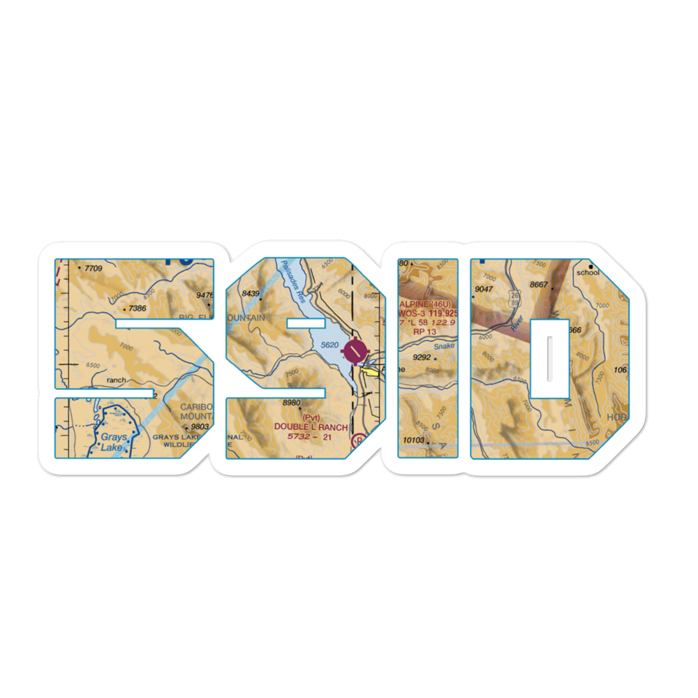 Palisades Field (59ID) VFR Sectional Sticker 