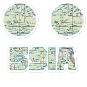 Bellevue Farms Airport (59IA) VFR Sectional Sticker Pack
