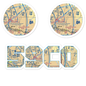 Comanche Livestock Airport (59CO) VFR Sectional Sticker Pack