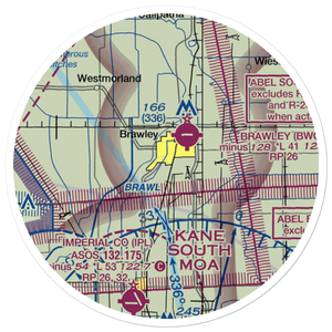 O'Connell Brothers Airport (59CL) VFR Sectional Sticker (20 mile)