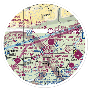 Penderosa Airport (59AK) VFR Sectional Sticker (20 mile)