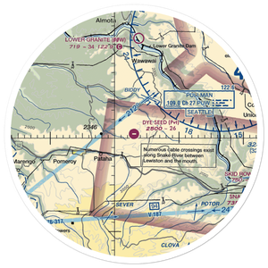 Dye Seed Ranch Inc. Airport (58WA) VFR Sectional Sticker (30 mile)