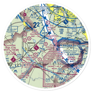 Walnut Hill Airport (58VA) VFR Sectional Sticker (30 mile)