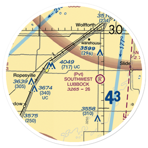 Mc Nabb Farm Airport (58TE) VFR Sectional Sticker (20 mile)