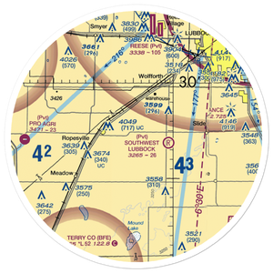 Mc Nabb Farm Airport (58TE) VFR Sectional Sticker (30 mile)