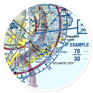 Harrah's Landing Seaplane Base (58NJ) VFR Sectional Sticker (20 mile)