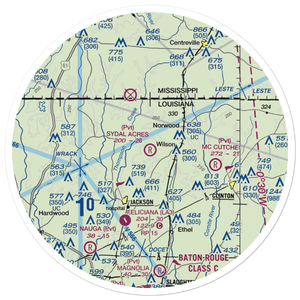 Sydal Acres Airport (58LA) VFR Sectional Sticker (30 mile)