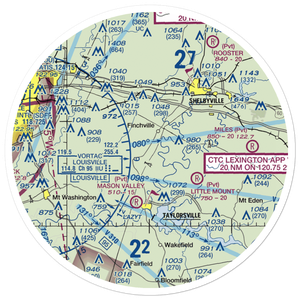 Willow Island Airpark (58KY) VFR Sectional Sticker (30 mile)