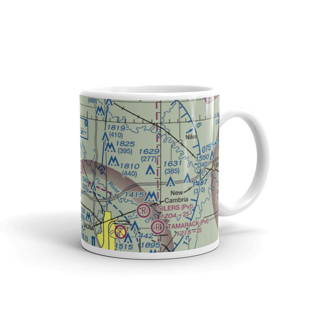 Burger's Valley Airport (58KS) VFR Sectional  Mug 