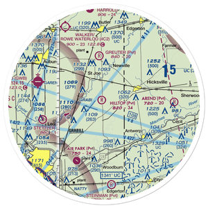 Hilltop Airport (58IN) VFR Sectional Sticker (30 mile)