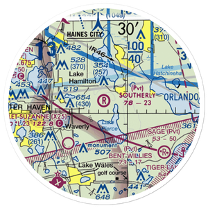 Southerly Airport (58FD) VFR Sectional Sticker (20 mile)