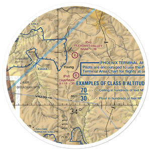 Chapman Ranch Airstrip (58AZ) VFR Sectional Sticker (30 mile)