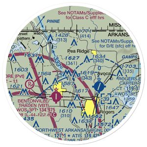 Price Coffee Airfield (58AR) VFR Sectional Sticker (20 mile)