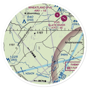 Toga Airport (57VA) VFR Sectional Sticker (20 mile)