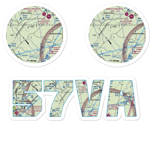 Toga Airport (57VA) VFR Sectional Sticker Pack