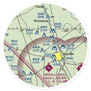 Brown Ranch Airport (57TX) VFR Sectional Sticker (20 mile)