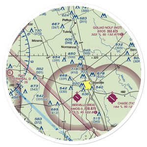 Brown Ranch Airport (57TX) VFR Sectional Sticker (30 mile)