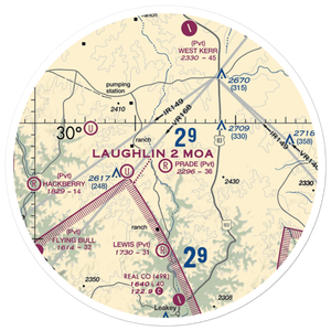Prade Ranch Airport (57TE) VFR Sectional Sticker (30 mile)