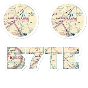 Prade Ranch Airport (57TE) VFR Sectional Sticker Pack