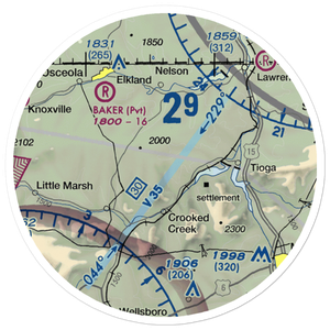 H&H Personal Use Airport (57PA) VFR Sectional Sticker (20 mile)