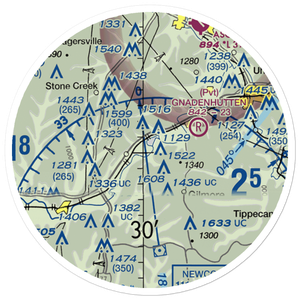 Fillmans Farms Field (57OH) VFR Sectional Sticker (20 mile)