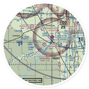 Odegaard Airport (57ND) VFR Sectional Sticker (30 mile)