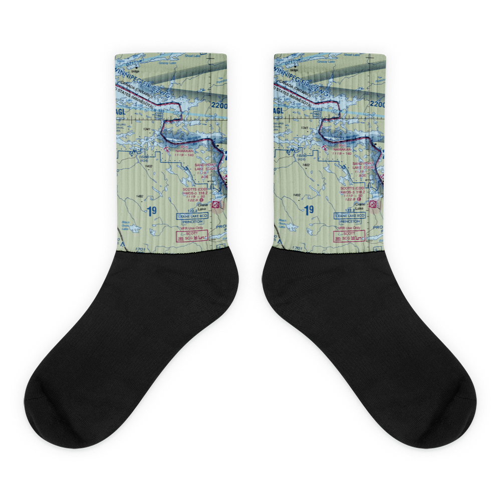 Namakan Seaplane Base (57MN) VFR Sectional Socks 