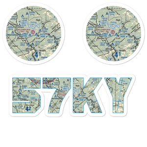 Belcher Regional Airport (57KY) VFR Sectional Sticker Pack