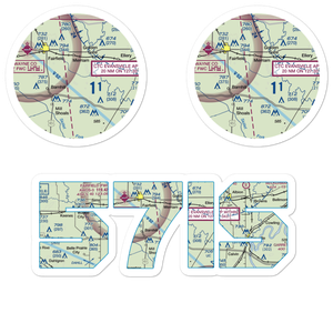 Dozier Airport (57IS) VFR Sectional Sticker Pack