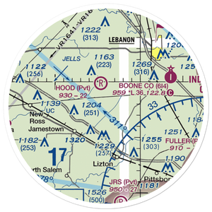 Reimer Aerodrome (57II) VFR Sectional Sticker (20 mile)