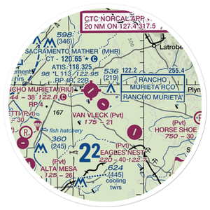 Van Vleck Airport (57CN) VFR Sectional Sticker (20 mile)