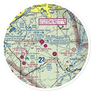 Van Vleck Airport (57CN) VFR Sectional Sticker (30 mile)