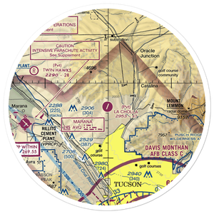 La Cholla Airpark (57AZ) VFR Sectional Sticker (30 mile)