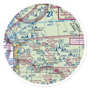 Baswell Airport (57AL) VFR Sectional Sticker (30 mile)