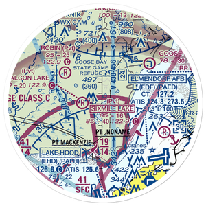 Lost Lake SPB Seaplane Base (57AK) VFR Sectional Sticker (20 mile)