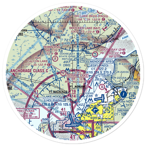 Lost Lake SPB Seaplane Base (57AK) VFR Sectional Sticker (30 mile)