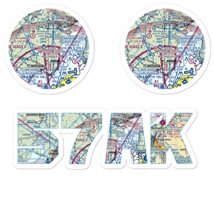 Lost Lake SPB Seaplane Base (57AK) VFR Sectional Sticker Pack