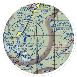 Jaks Field (56WI) VFR Sectional Sticker (20 mile)