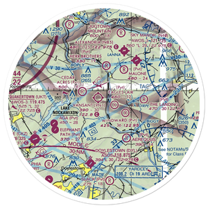 Hoge Farm Airport (56PA) VFR Sectional Sticker (30 mile)