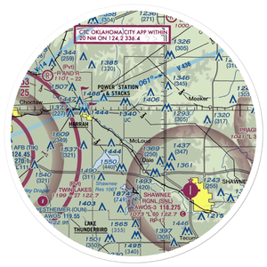 L D Airport (56OK) VFR Sectional Sticker (30 mile)