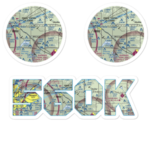 L D Airport (56OK) VFR Sectional Sticker Pack