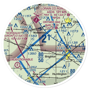 Double S Farms Airport (56OI) VFR Sectional Sticker (20 mile)